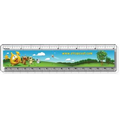 .040 Clear Plastic Rulers, InkJet Full Color + white, (1.5" x 6.25") Round corners